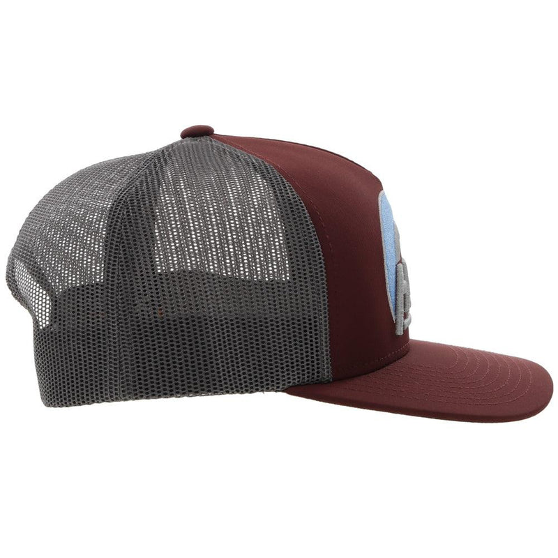 "Suds" Maroon/Grey Hat