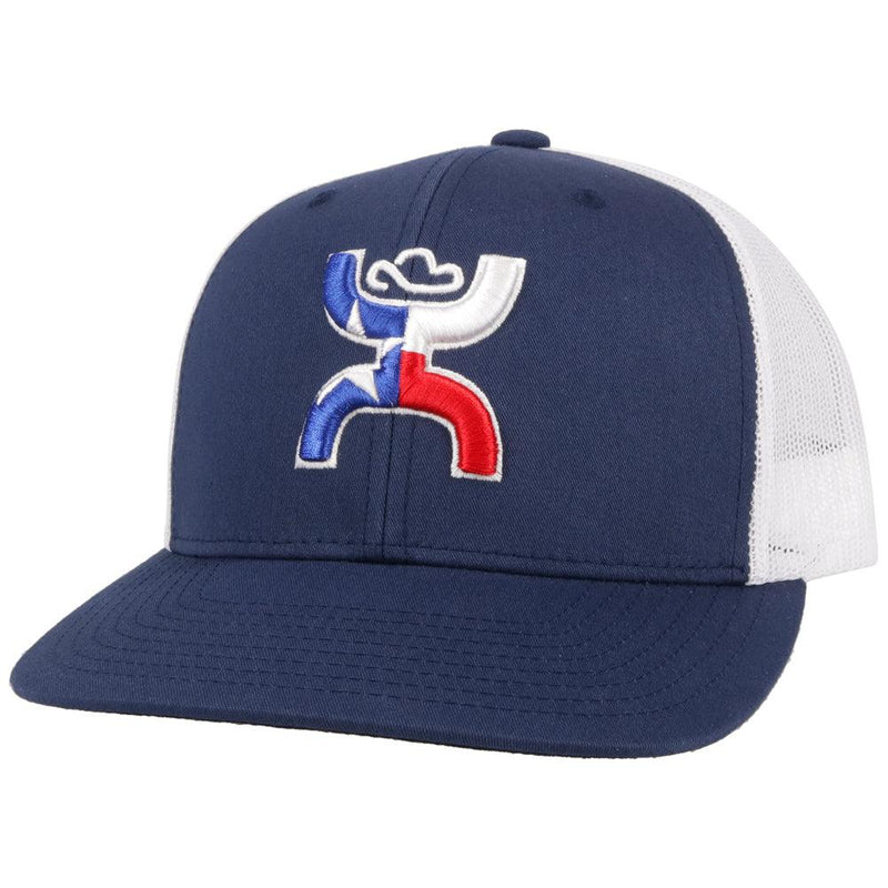 "Texican" Navy/White Hat