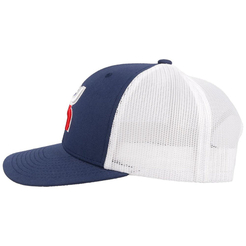 "Texican" Navy/White Hat