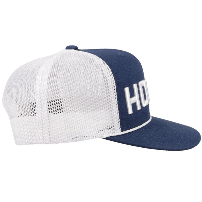 "Pistol" Hat, Youth Navy / White