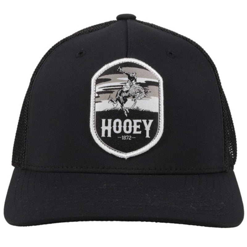 front of the black on black Cheyenne hat