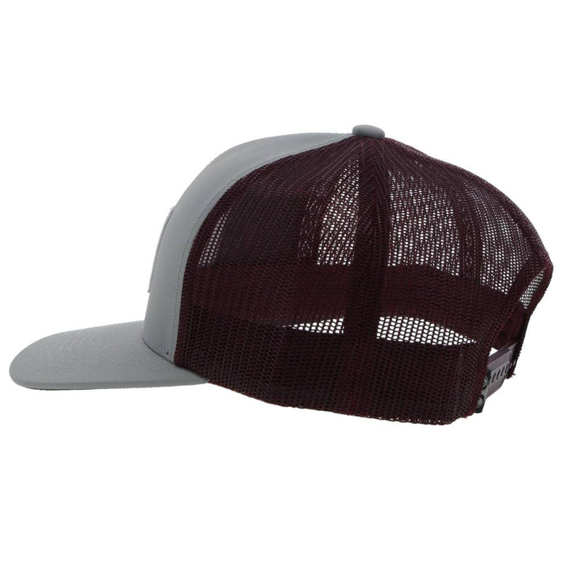 Youth Hat "Doc" Grey/Maroon Snapback