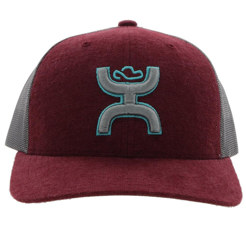 "Sterling" Maroon /Grey Snapback Hat