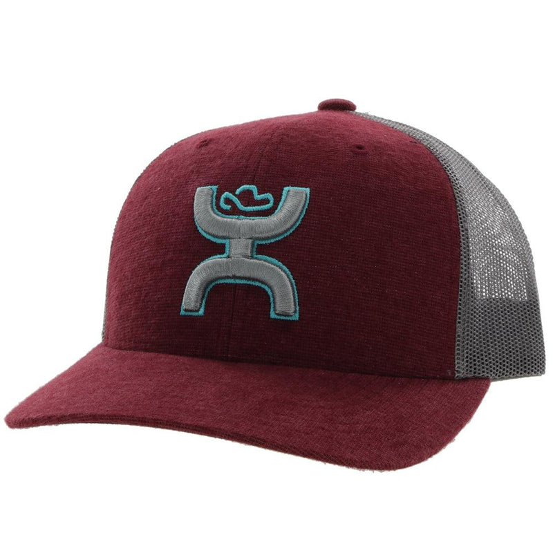 "Sterling" Maroon /Grey Snapback Hat