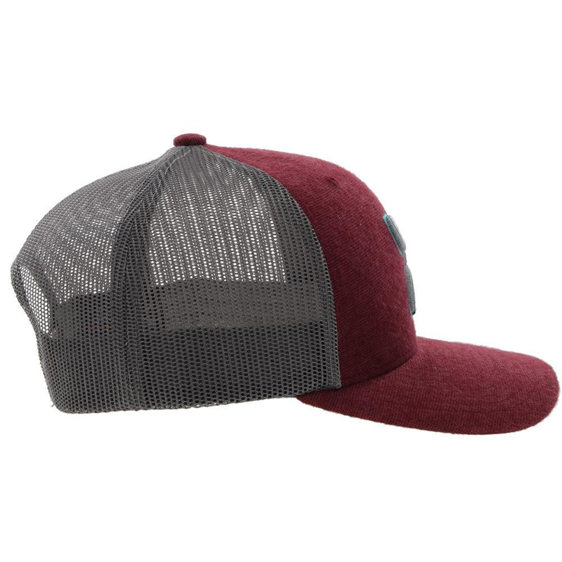 "Sterling" Maroon /Grey Snapback Hat