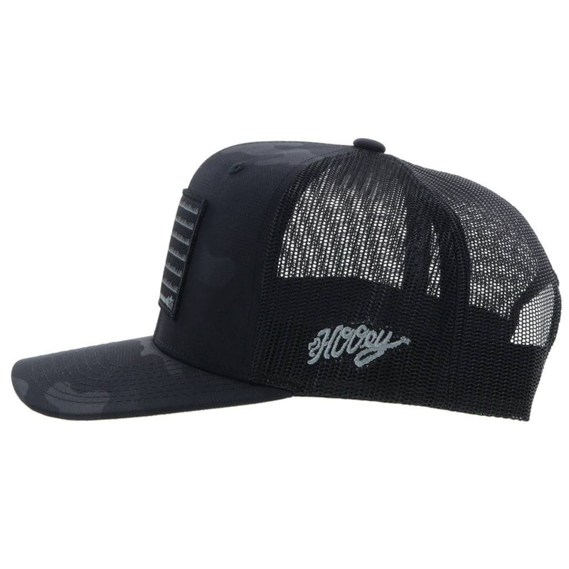 "Liberty Roper" Black Camo Hat