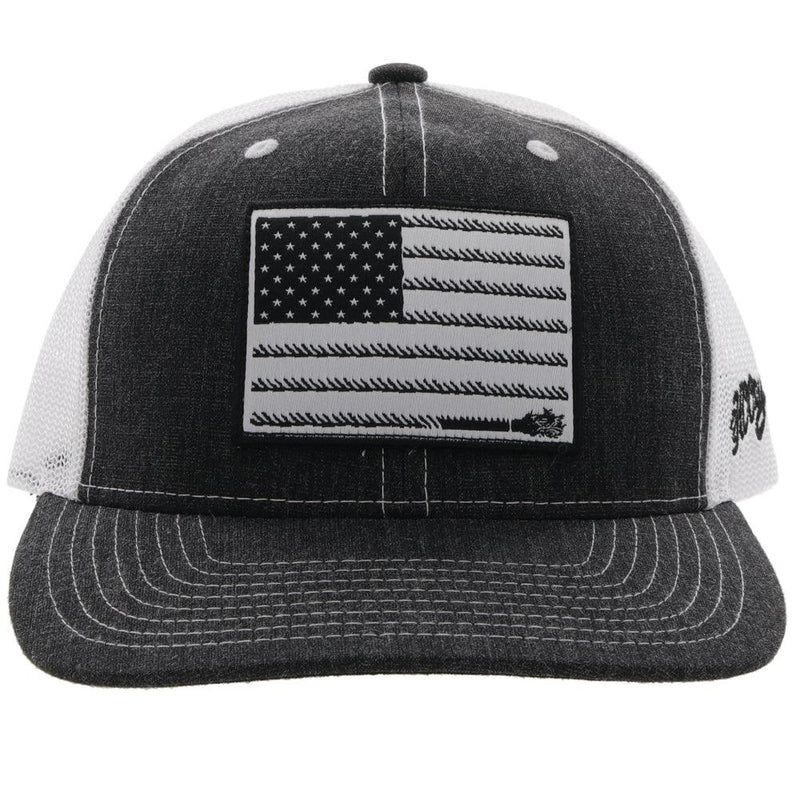 "Liberty Roper" Youth Charcoal /White Hat