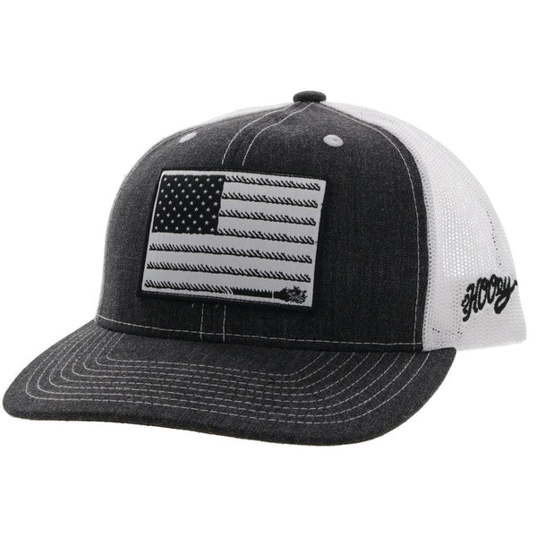 "Liberty Roper" Charcoal /White Hat