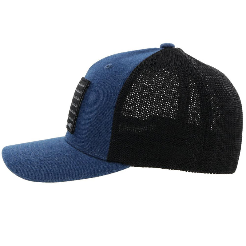 "Liberty Roper" Denim/Black Flexfit Hat