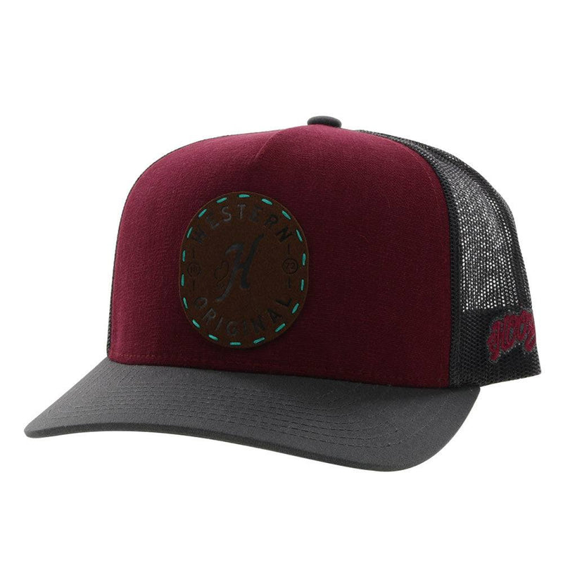 "Spur" Maroon/Grey Hat