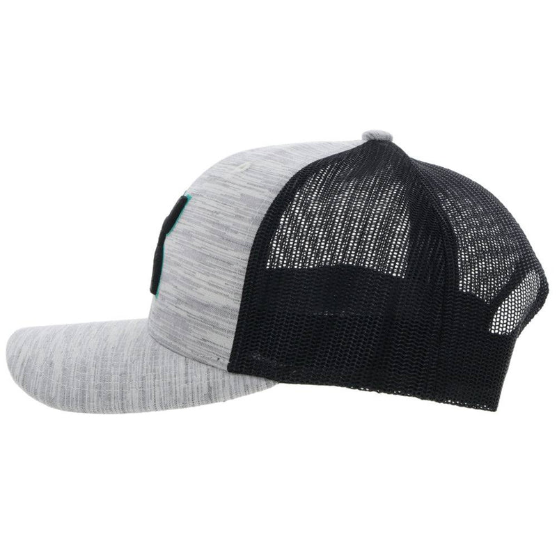 "Sterling" Grey/Black Snapback Hat