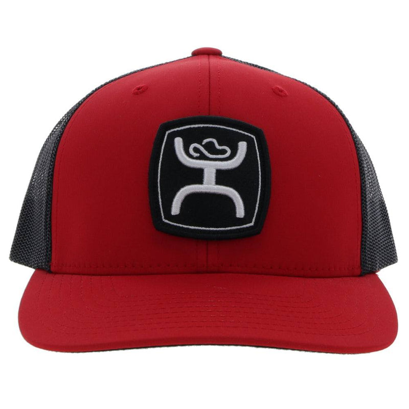 front of the Youth red and black Zenith snapback