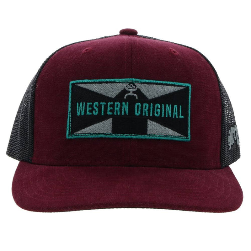 "Holley" Maroon/Black Snapback Hat