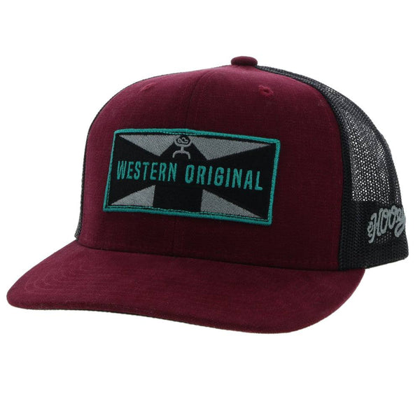 "Holley" Maroon/Black Snapback Hat