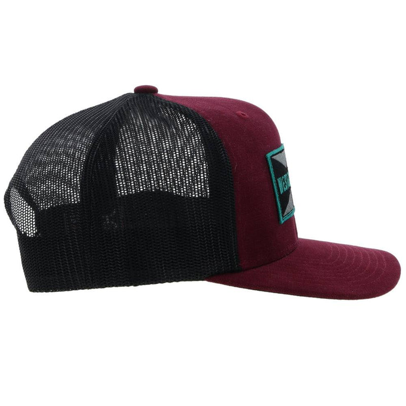 "Holley" Maroon/Black Snapback Hat