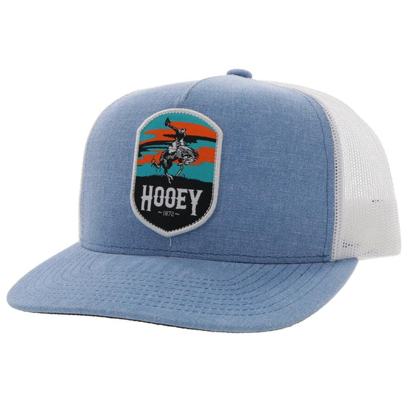 heather blue and white Cheyenne snapback hat