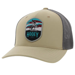 youth tan and grey flexfit Cheyenne hat