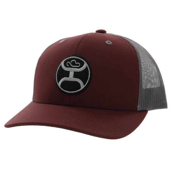 "Primo" Hat, Maroon/Grey