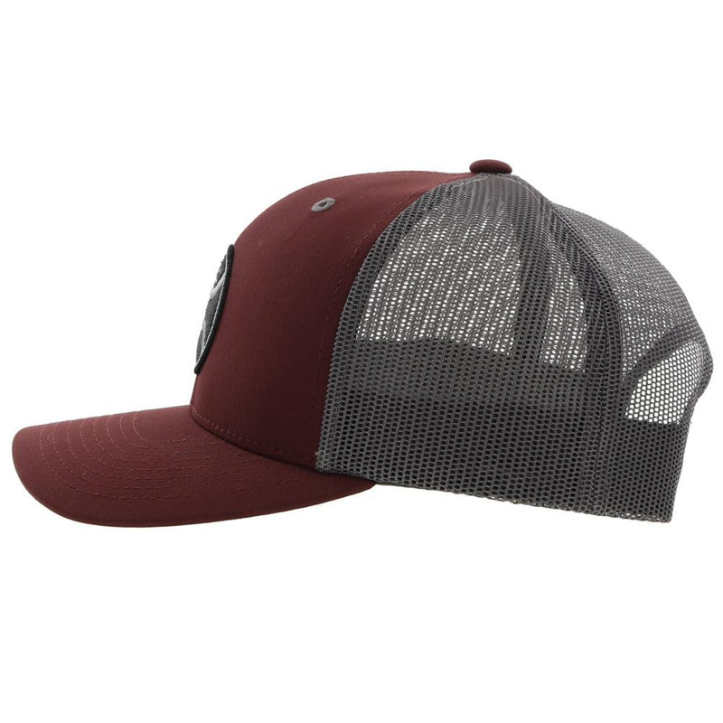 "Primo" Hat, Maroon/Grey