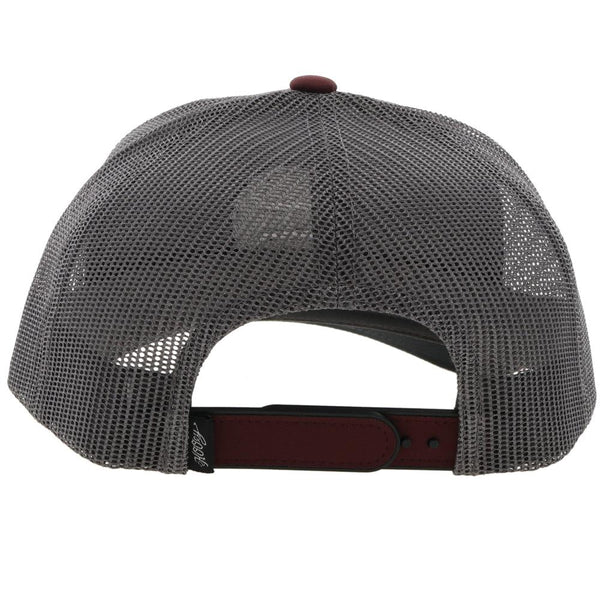 "Primo" Hat, Maroon/Grey