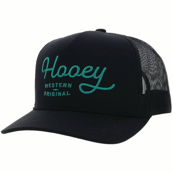 "OG" Hooey Hat Black w/Teal