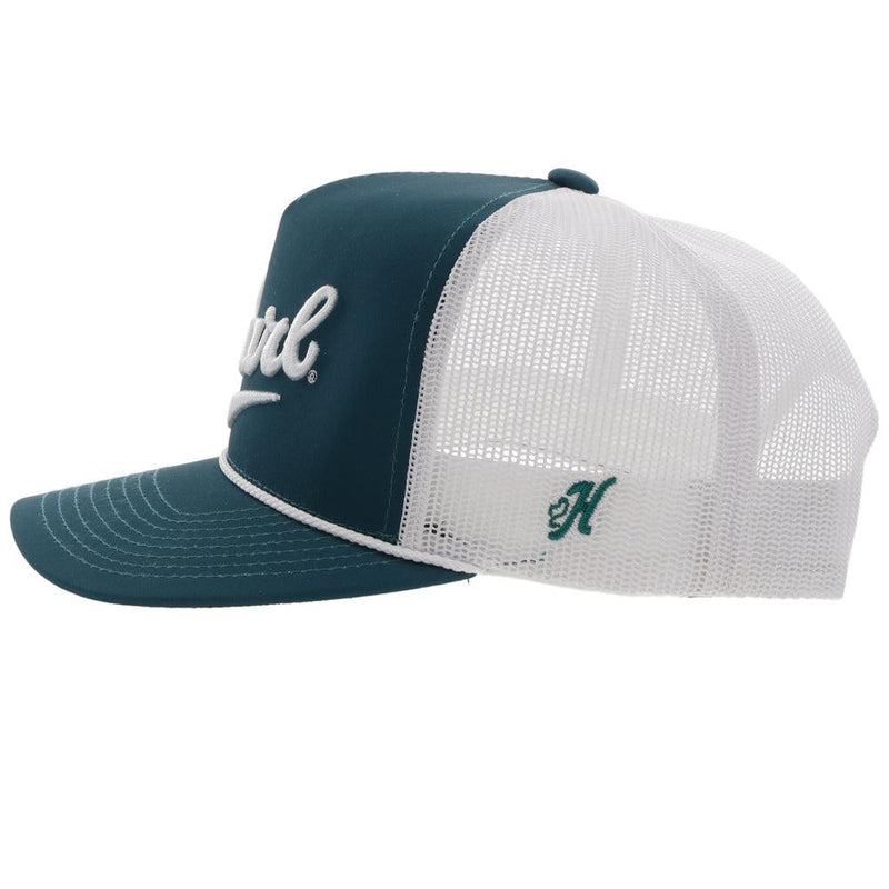 "Pearl" Teal/White w/White Logo Hat