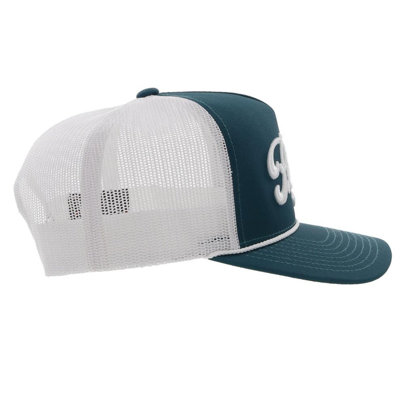 "Pearl" Teal/White w/White Logo Hat