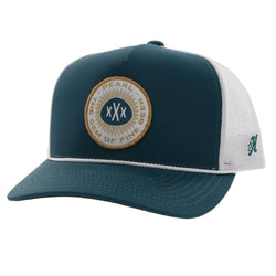 "Pearl" Teal/White Hat