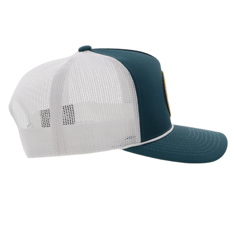 "Pearl" Teal/White Hat