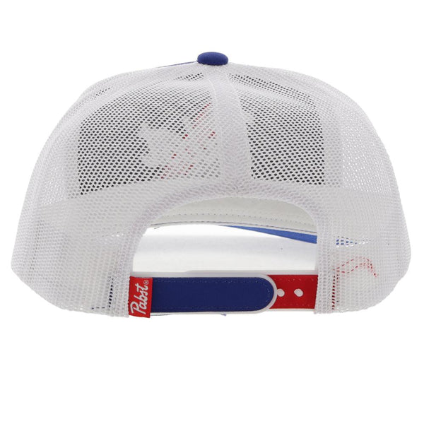 "Pabst Blue Ribbon" Hat, Blue/White