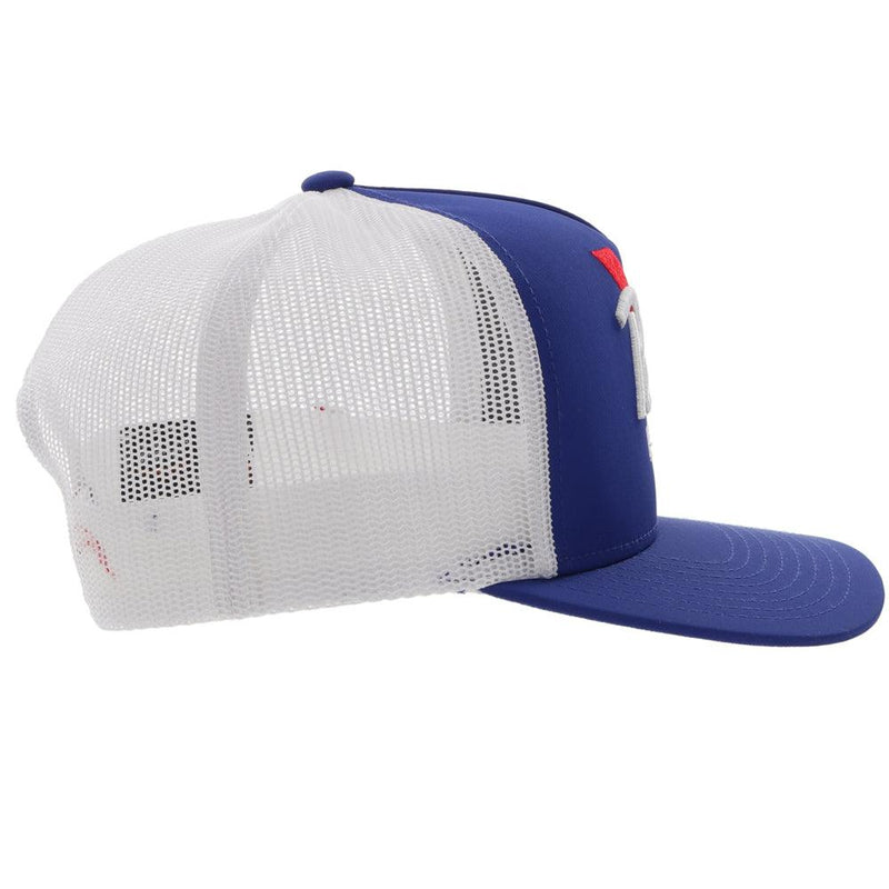 "Pabst Blue Ribbon" Hat, Blue/White