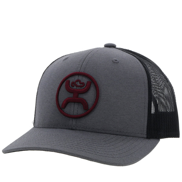 "O Classic" Grey/Black Hat w/ Maroon Logo