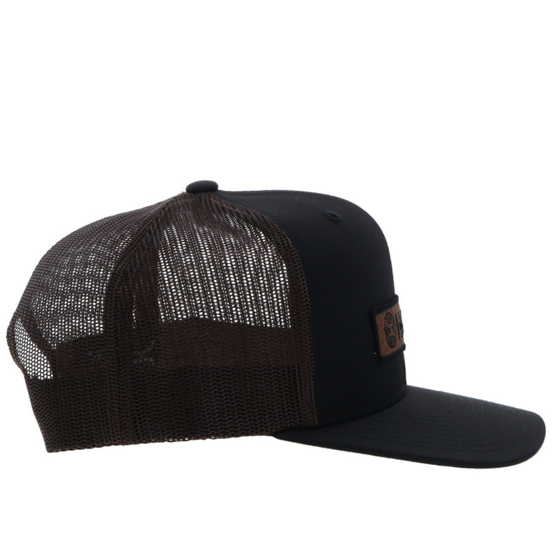 "Lock-Up" Black/Brown Snapback Hat