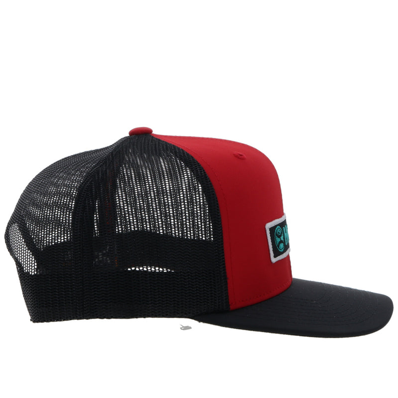 "Lock Up" Red/Black w/Green/White Hat