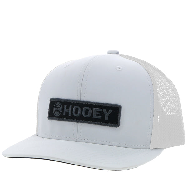 "Lock Up" White w/Charcoal/Black Hat