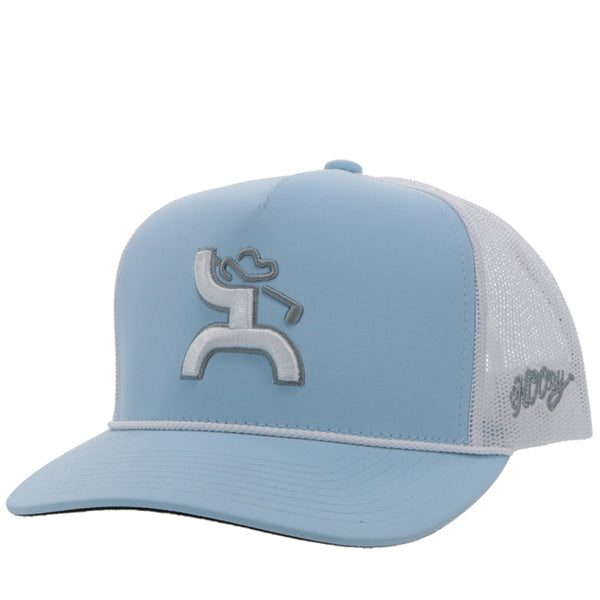 "Cowboy Golf" Light Blue/White Hat