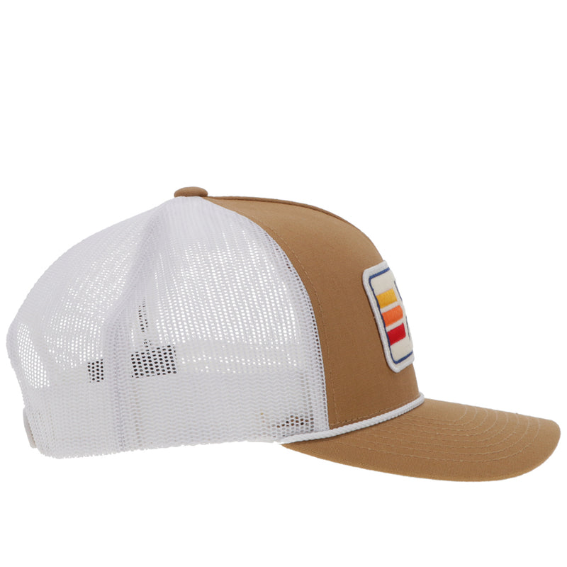 "Sunset" Tan/White Hat