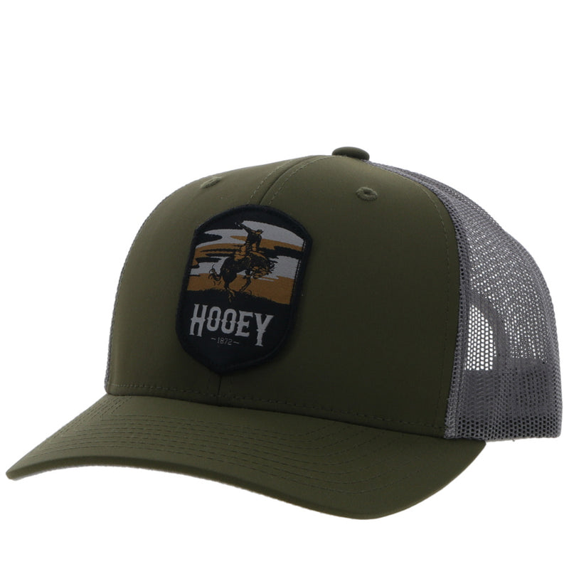 Olive and grey Cheyenne snapback hat