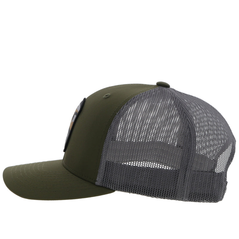 Youth "Cheyenne" Olive/Grey Snapback Hat