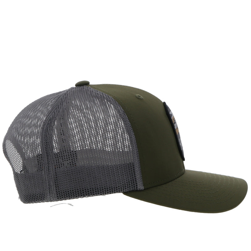 Youth "Cheyenne" Olive/Grey Snapback Hat