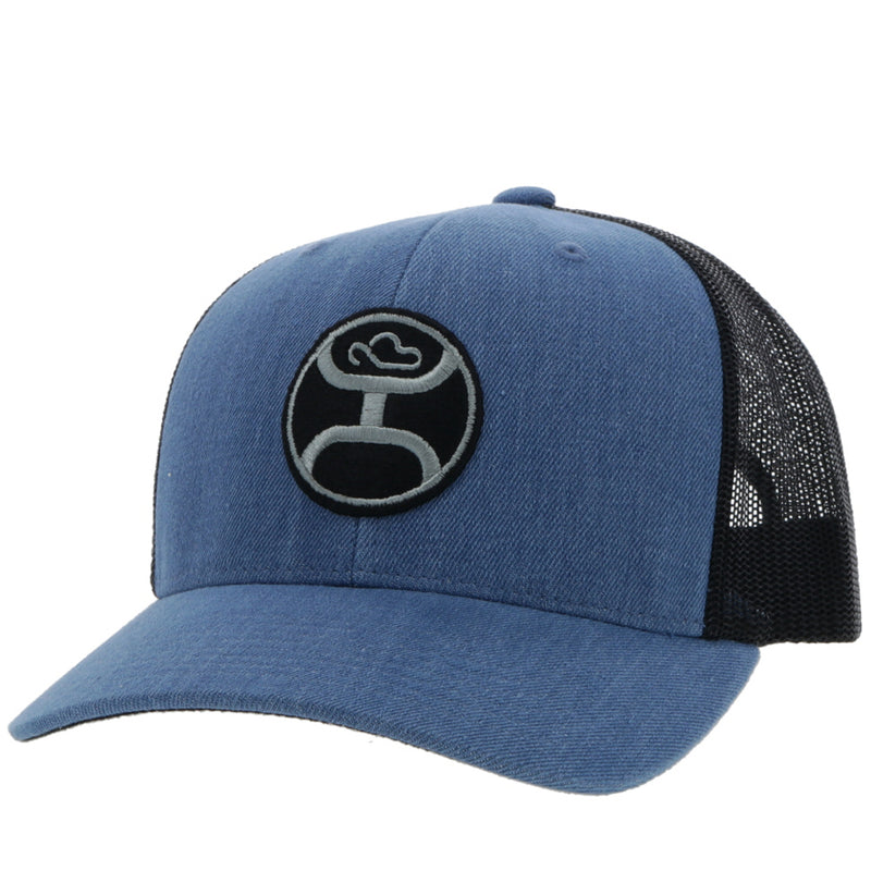 "Primo" Denim/Black Hat w/Black & Grey Patch