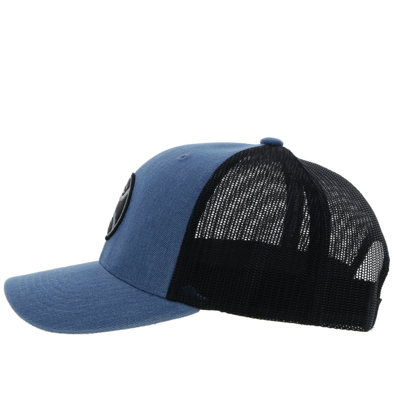 "Primo" Denim/Black Hat w/Black & Grey Patch