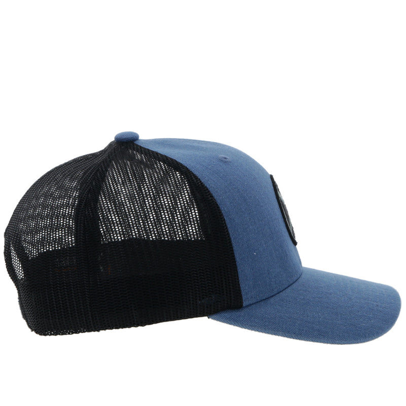 "Primo" Denim/Black Hat w/Black & Grey Patch