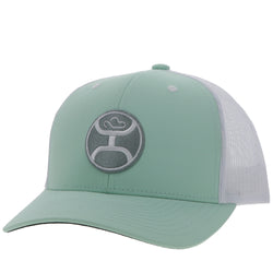 "Primo" Mint/White Hat w/Grey & White Patch