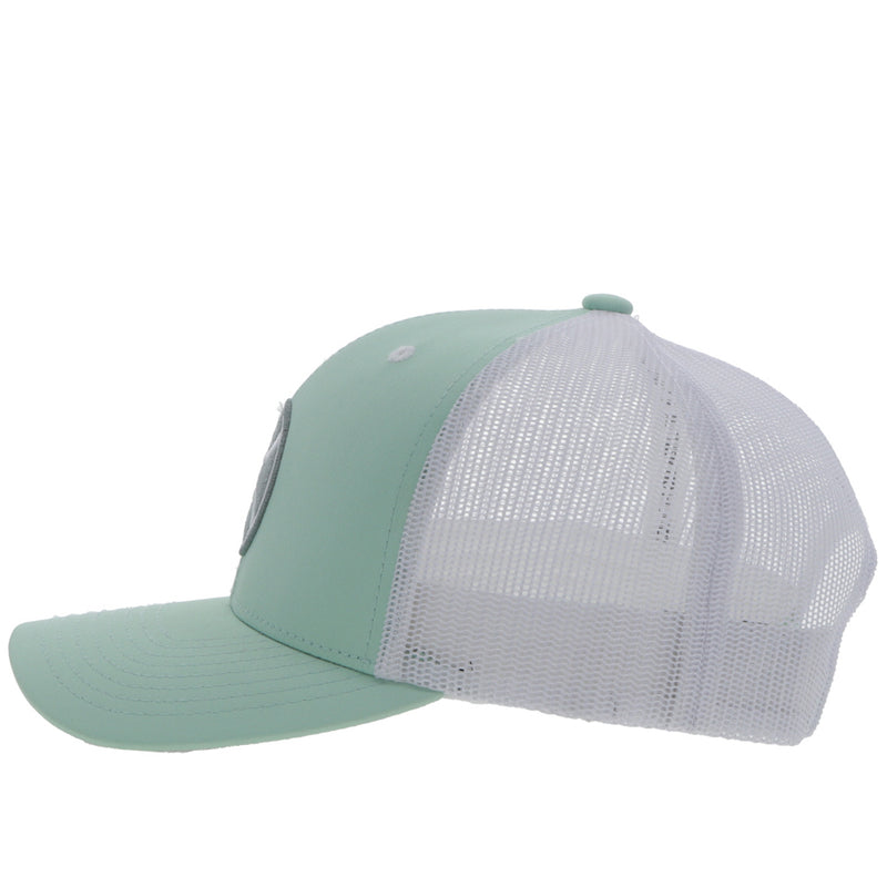 "Primo" Mint/White Hat w/Grey & White Patch