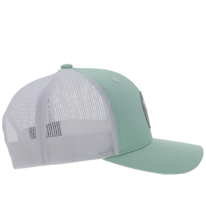 "Primo" Mint/White Hat w/Grey & White Patch