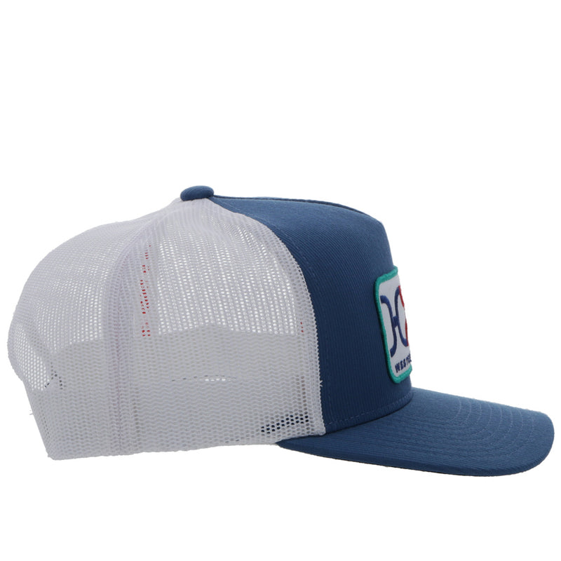 "Loop" Blue/White Hat