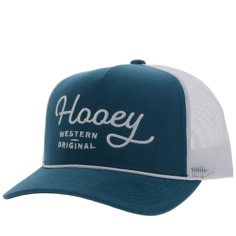 "OG" Hooey Hat Teal/White