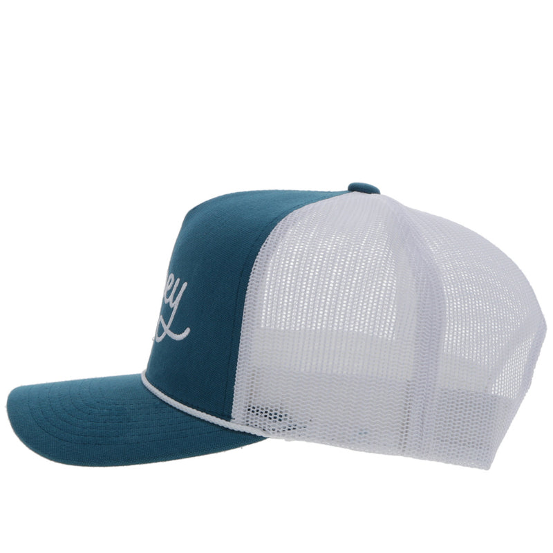 "OG" Hooey Hat Teal/White