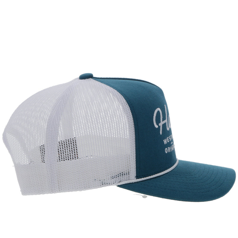 "OG" Hooey Hat Teal/White